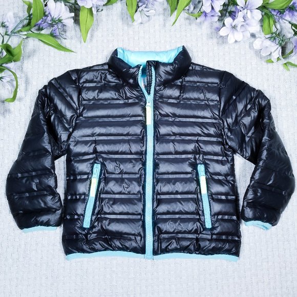 Aqua Green Small 6//6x NEW Cat /& Jack Girls/' Down Puffer Jacket